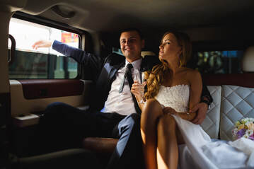 White Rock Wedding limousine