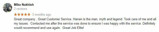 Elite limo 5 star review Vancouver BC