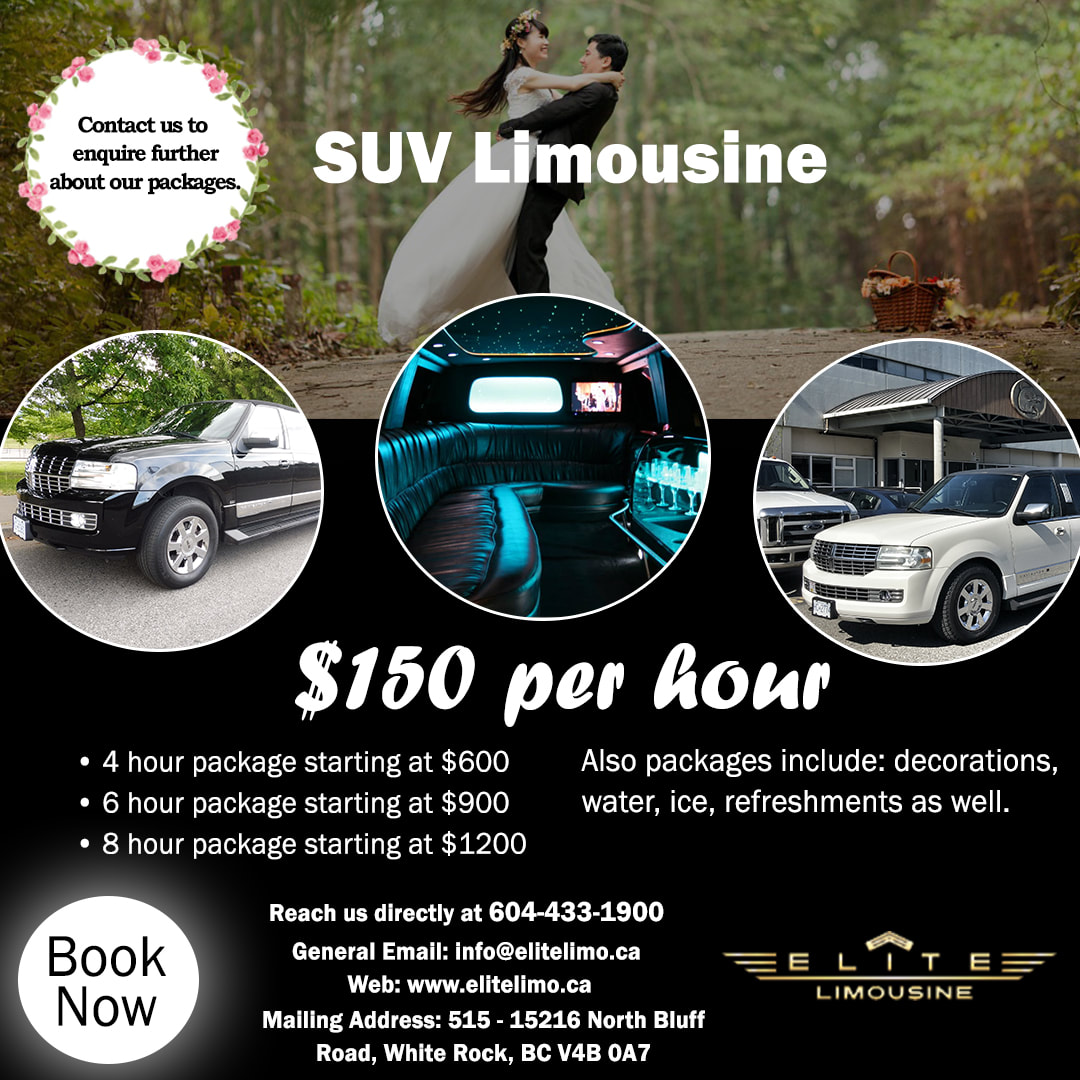 Elite Limo Wedding Packages  Vancouver